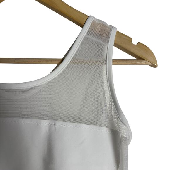 Norma Kamali Dash Dash Mio White Mesh One Piece Swimsuit Size Medium - Picture 7 of 12